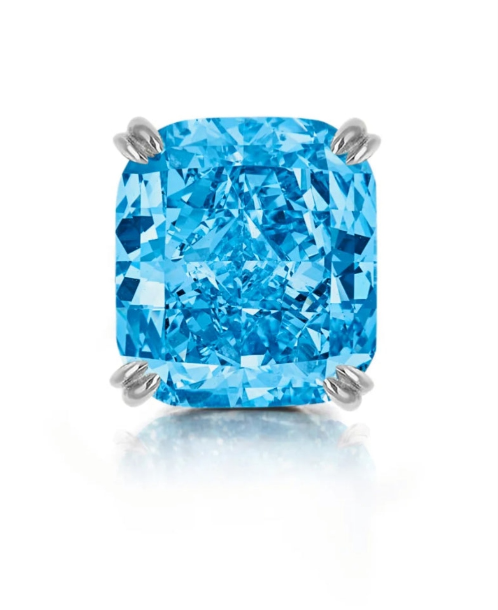 Custom Tiffany Blue Cushion Studs