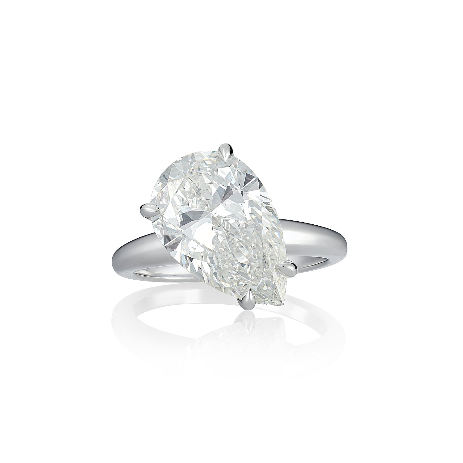 The Off-Axis Pear Diamond Ring