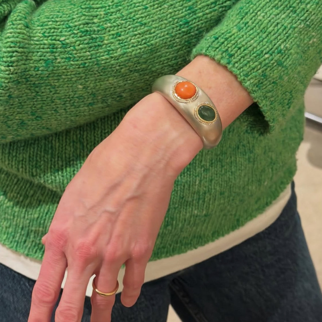 The "Romani" Pavé Cuff Diamond in Collaboration with LMC Fine Jewelry