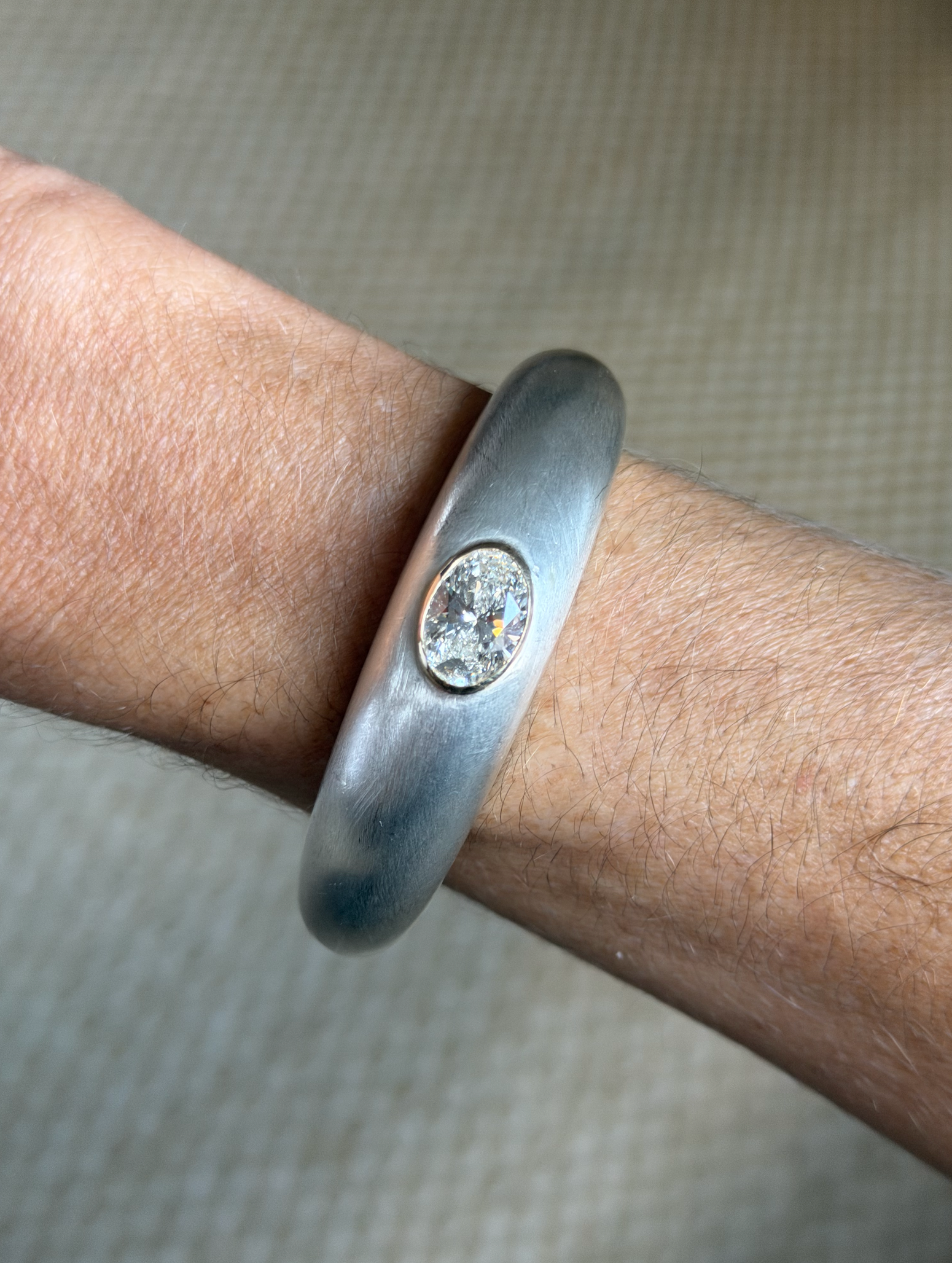 ROMANI SINGLE STONE CUFF IN COLLABORATION WITH LMC FINE JEWELRY